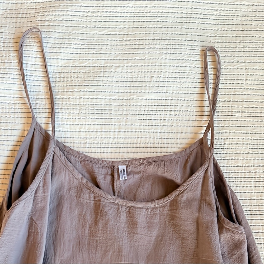 Beach Days Ahead   Boho Dusty Rose Spaghetti-Strap Dress/Swimsuit Cover Up